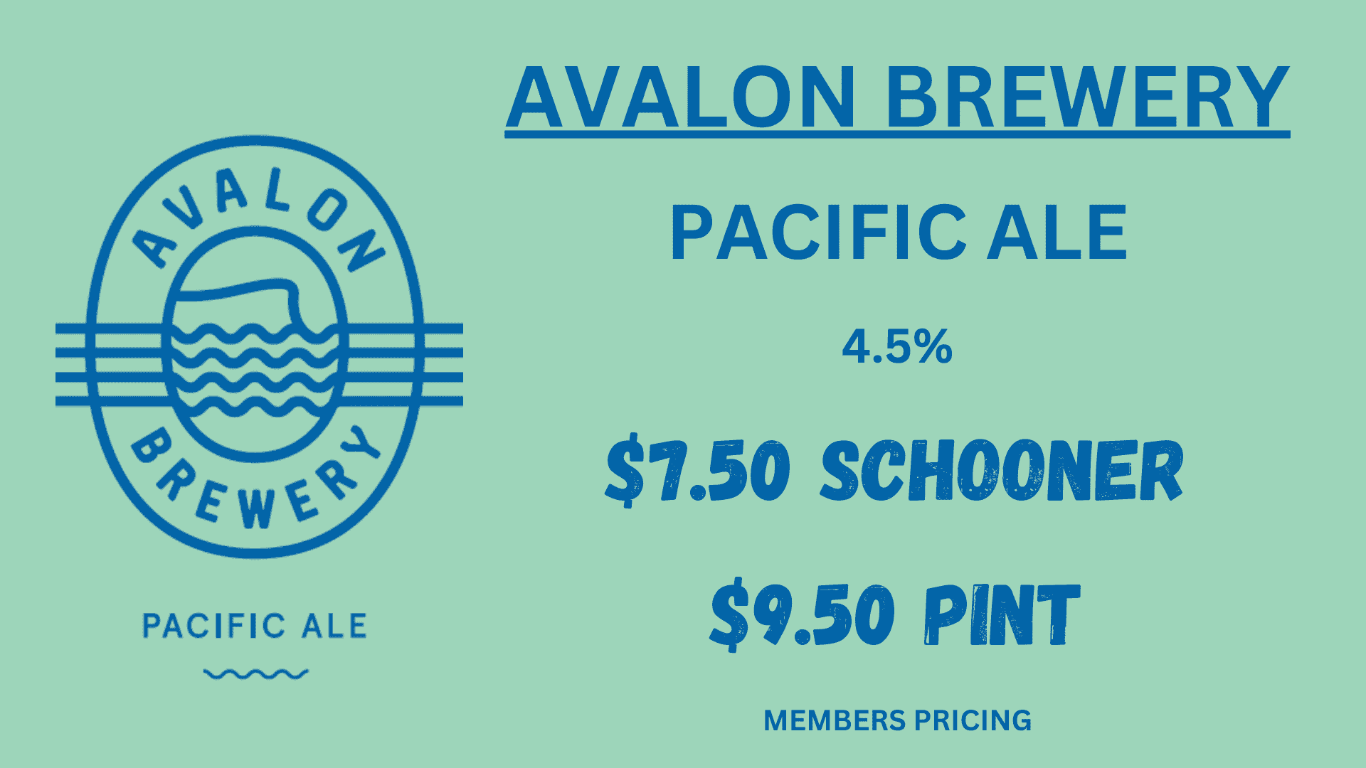 Avalon Brewery Pacific Ale