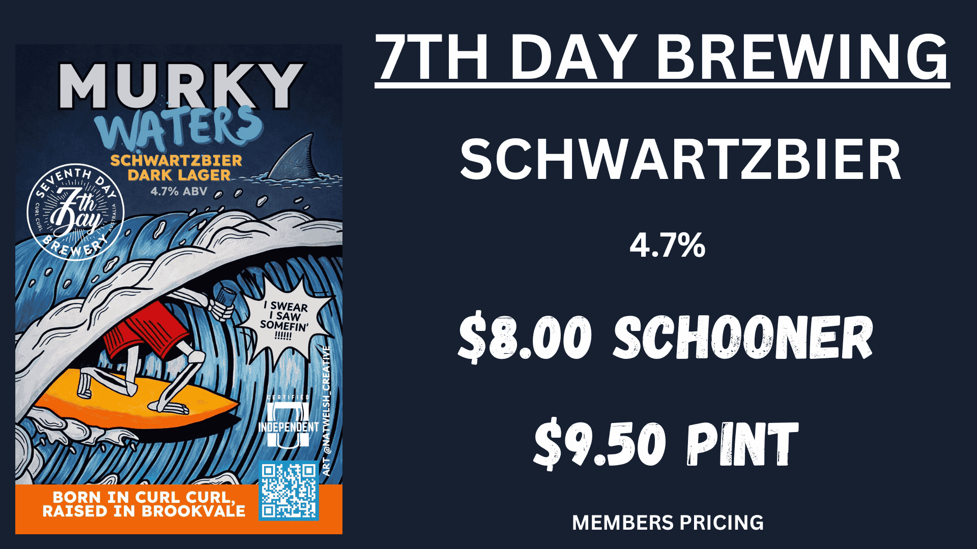 7th Day Brewing Schwartzbier