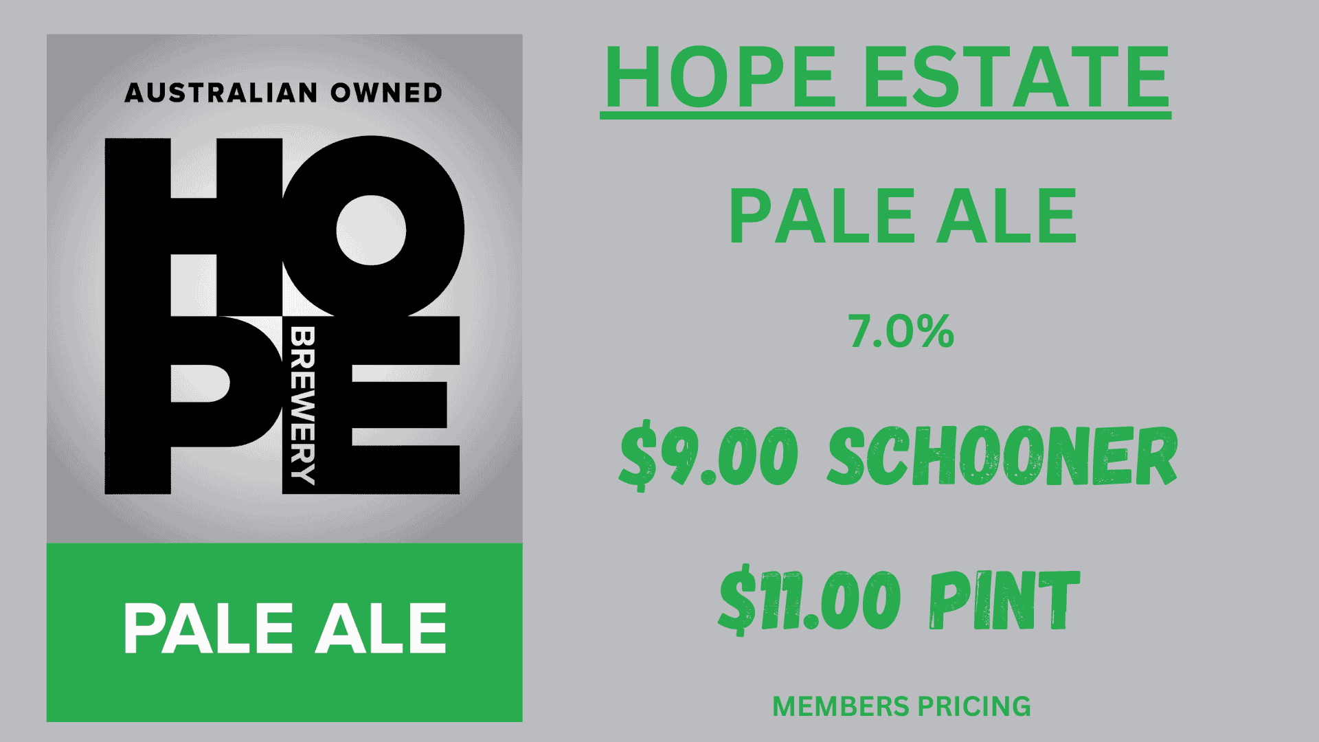 Hope Estate Pale Ale