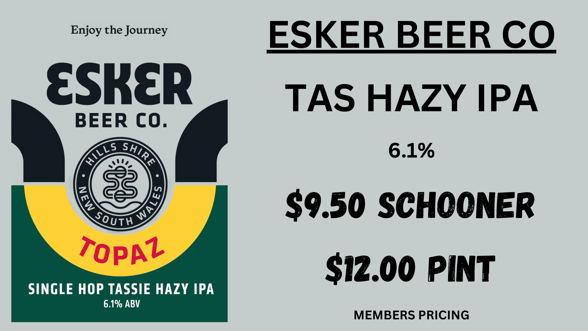 Esker TAS Hazy IPA