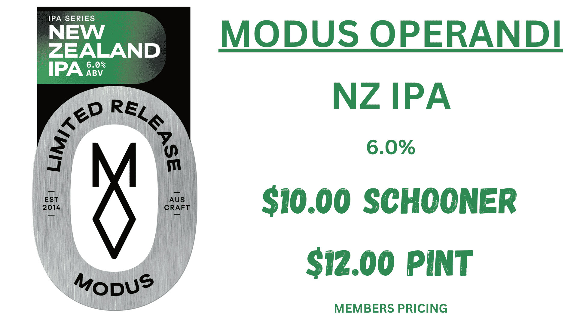 Modus Operandi NZ IPA