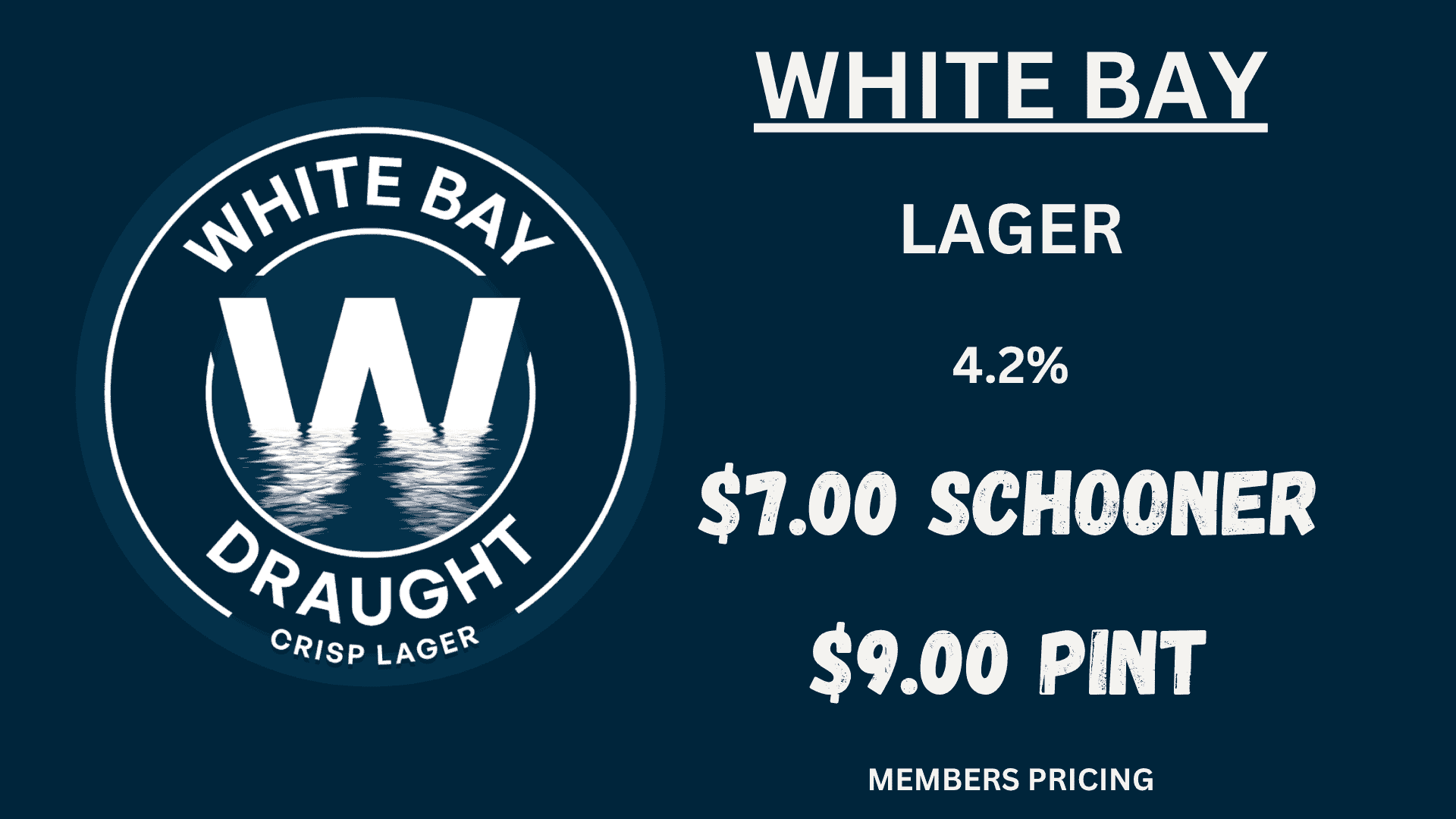 1 White Bay Lager