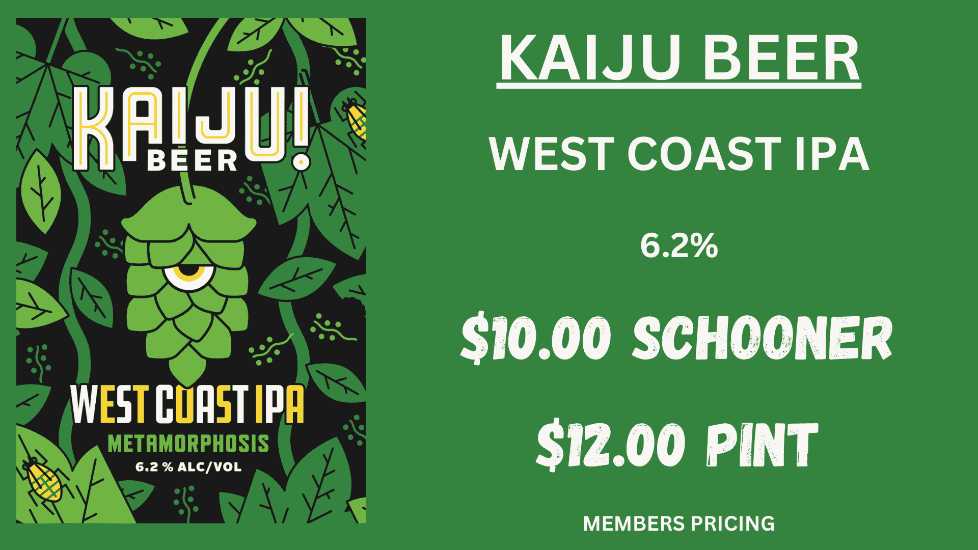 Kaiju Beer West Coast IPA